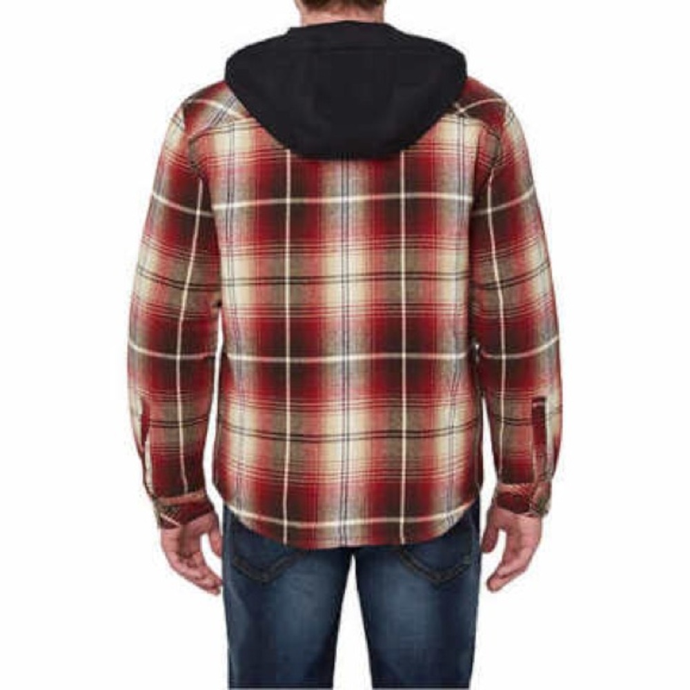 Legendary Outfitters Men’s Flannel Hoodie Shirt Jacket XXL - Picture 2 of 6